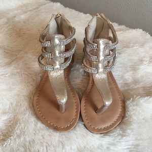 Little girls  rhinestone gladiator sandals
